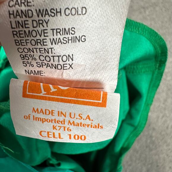 Kelle Green Leotard Dance Costume Size Small Adult Tulle Sleeveless Recital - Picture 7 of 9